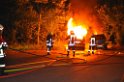 Wieder brennende Autos in Koeln Hoehenhaus P099